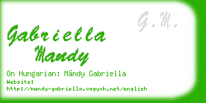gabriella mandy business card