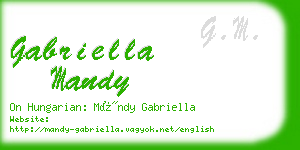 gabriella mandy business card